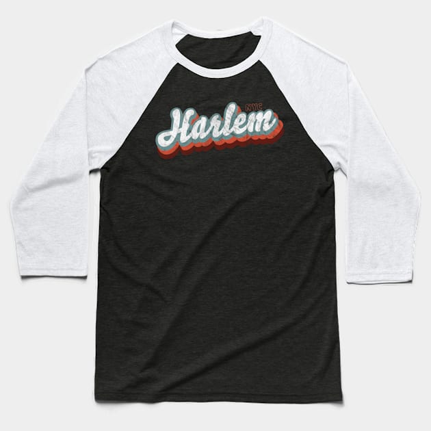 Bowen Harlem Retro Fade Baseball T-Shirt by Emma L. Bowen Community Service Center